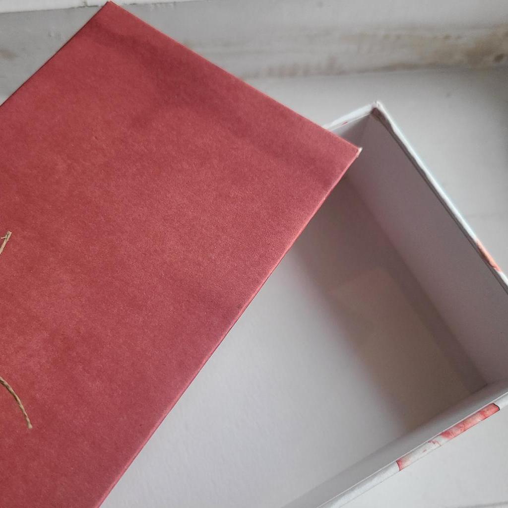 Geschenkschachtel mit rotem Deckel "Mohn" - Image 2