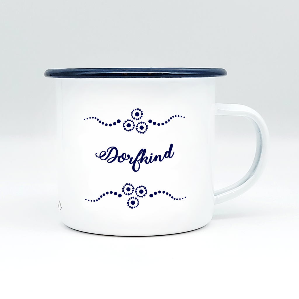 DORFKIND - Mundart Emaille Häferl