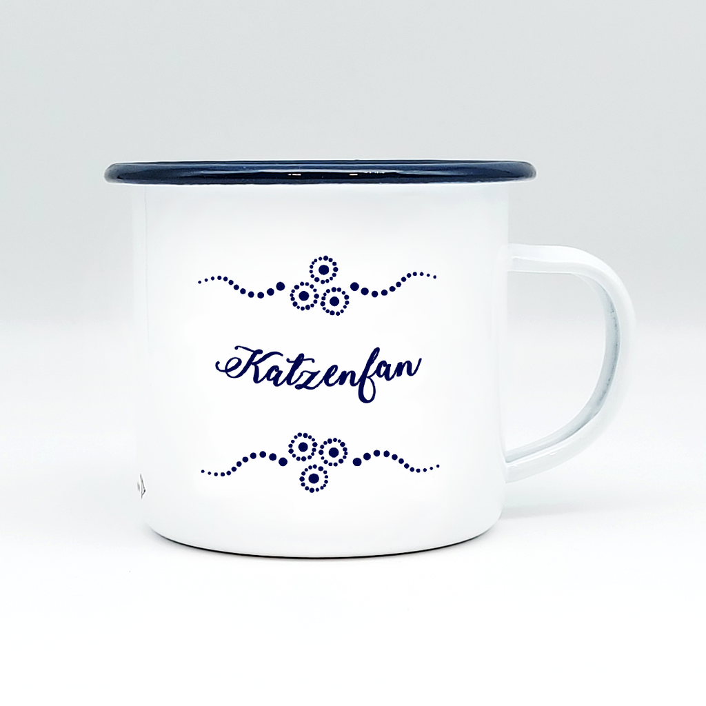 KATZENFAN - Mundart Emaille Häferl
