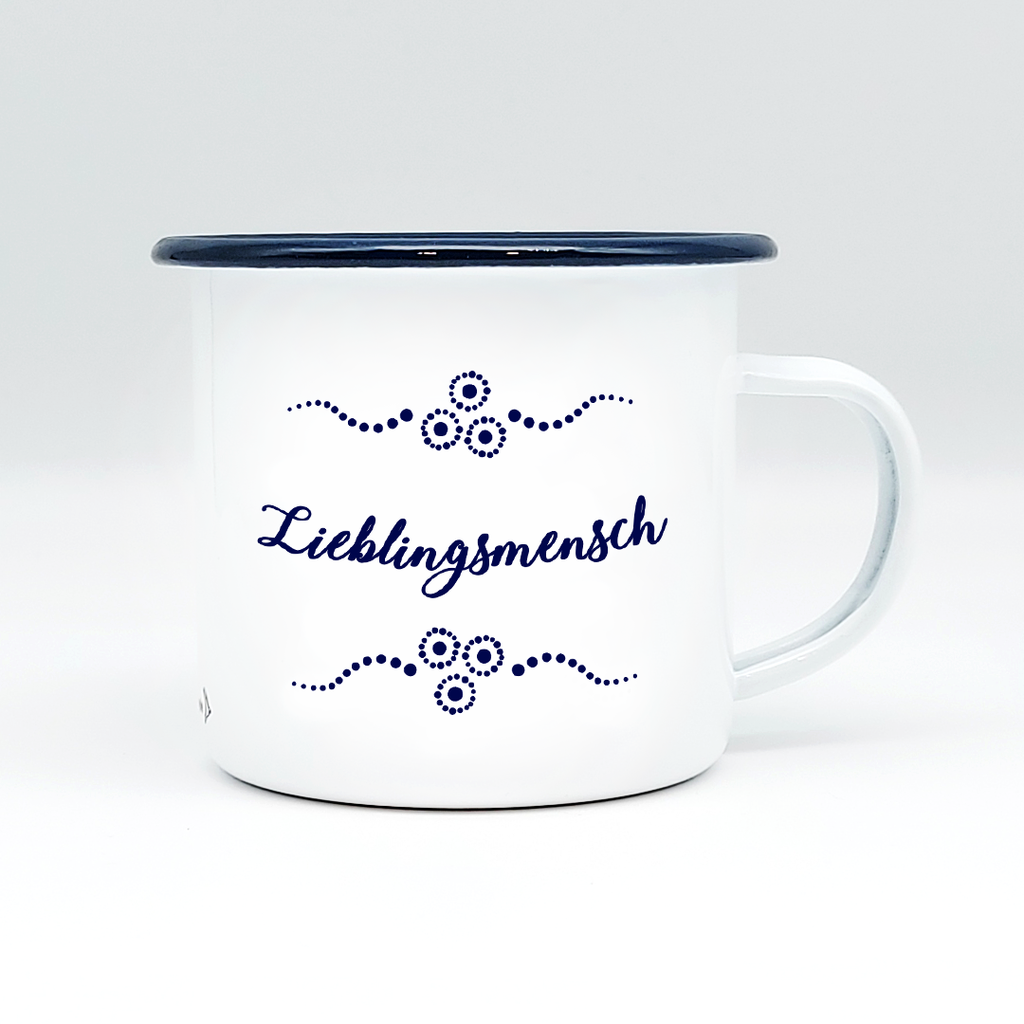 LIEBLINGSMENSCH - Mundart Emaille Häferl
