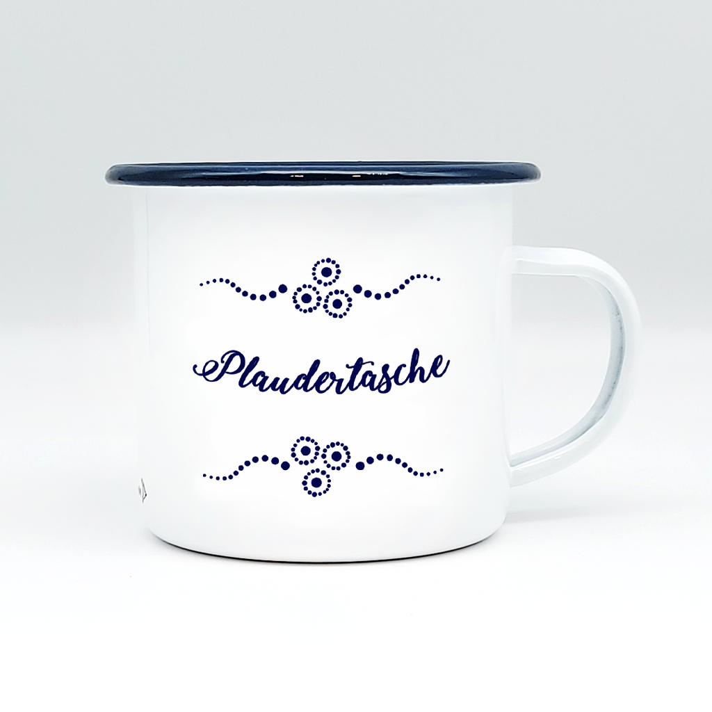 PLAUDERTASCHE - Mundart Emaille Häferl