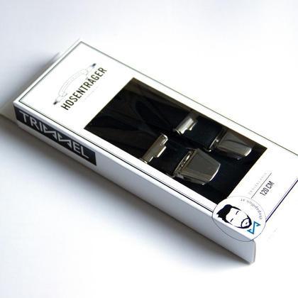 Handgefertigte Hosenträger - braun mit Struktur - Image 3