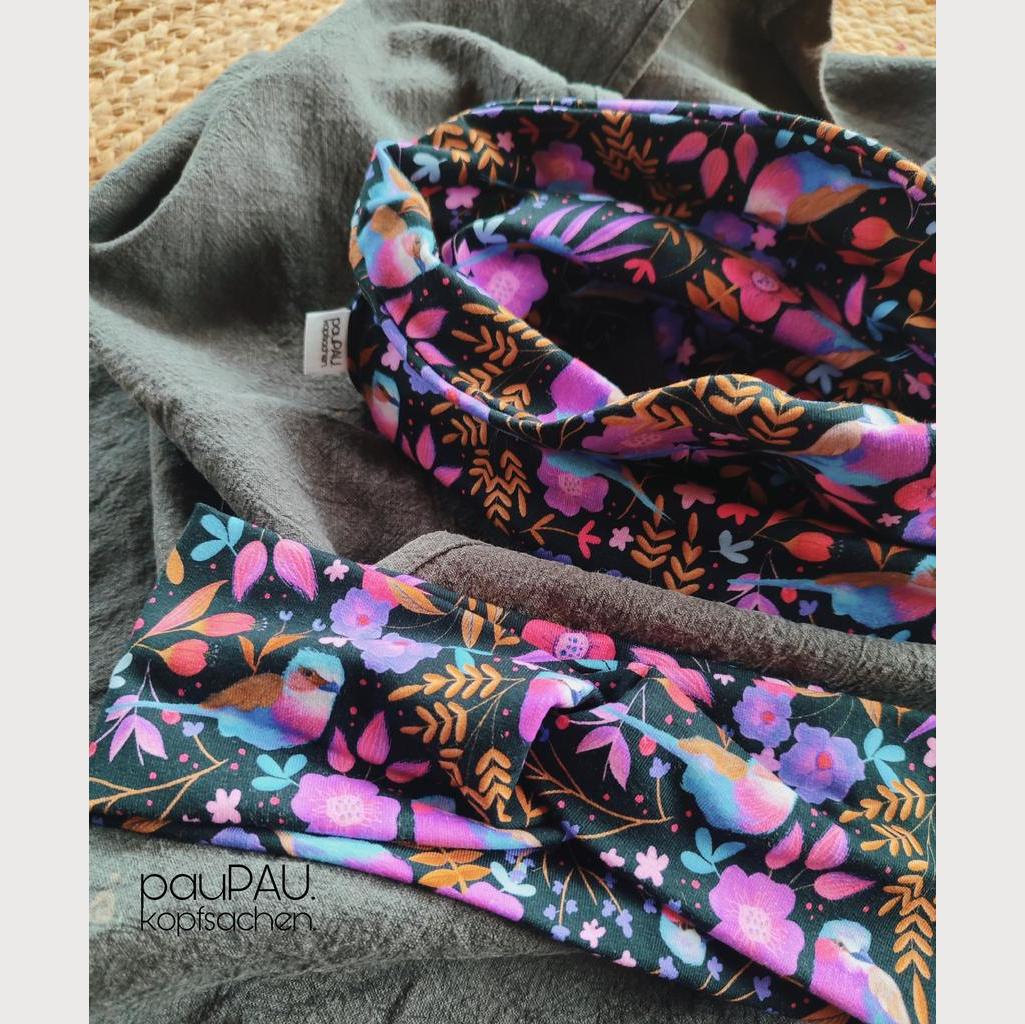 Set für Kinder - Twiststirnband und Loopschal