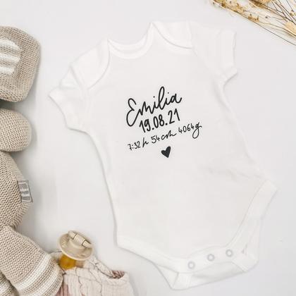 personalisierbarer Babybody zur Geburt - Image 4