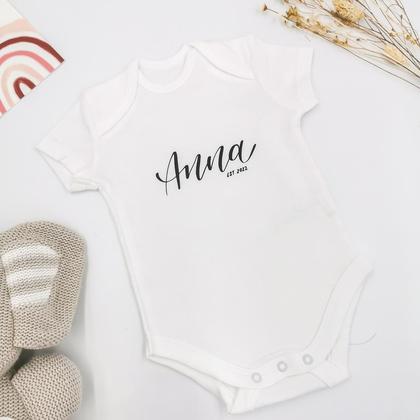personalisierbarer Babybody zur Geburt - Image 2