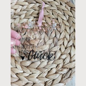 Anhänger Acryl Hier wohnt das Glück