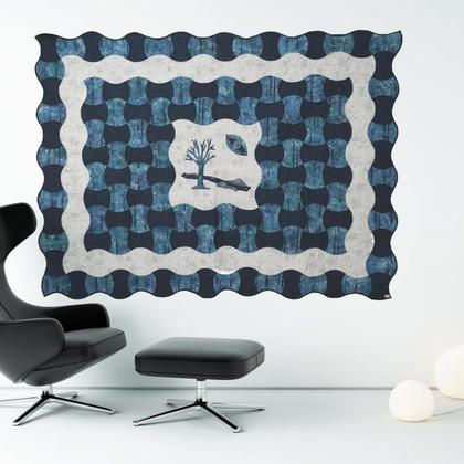 Bild, Wandbehang, Quilt-Art, Patchwork: Flumine Vitae