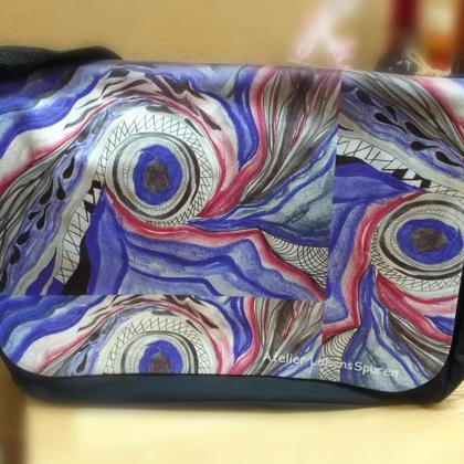 CollegeTasche "Tropfen"