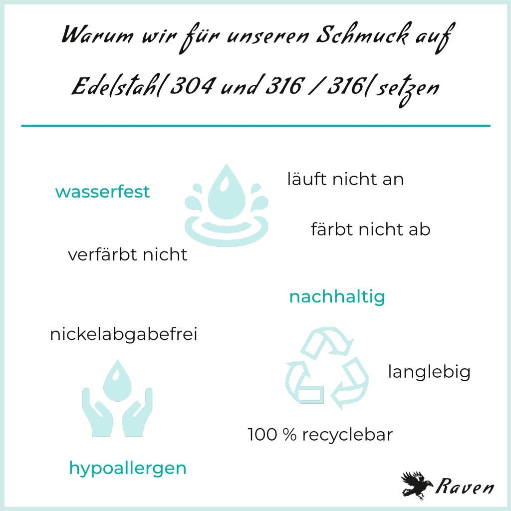 handgravierte Herz Ohrstecker aus 316L Edelstahl - Image 3