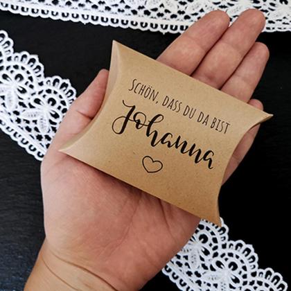 Personalisiertes Gastgeschenk für Taufe, Hochzeiten... | Kraftpapiertaschen - Image 2