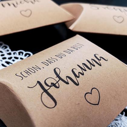 Personalisiertes Gastgeschenk für Taufe, Hochzeiten... | Kraftpapiertaschen - Image 3