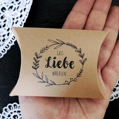 Gastgeschenk für Taufe, Hochzeiten... | Kraftpapiertaschen mit Wildblumensamen - Image 2