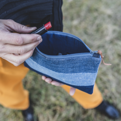 Kosmetiktasche aus recycelten Jeans - Image 2
