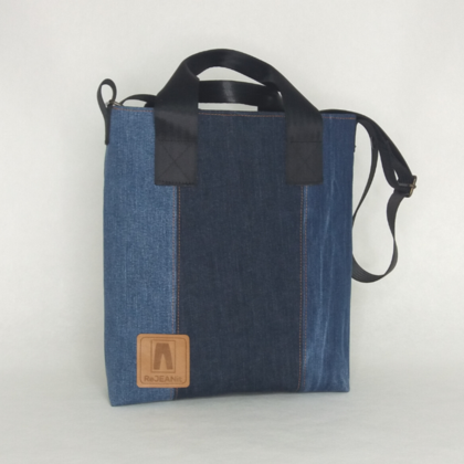 Shopper aus recycelten Jeans