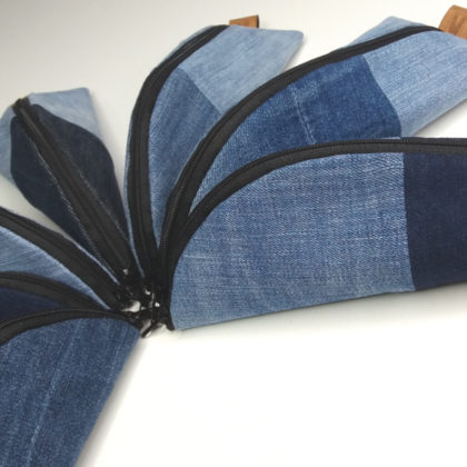 Etui, Federpenal aus recycelten Jeans