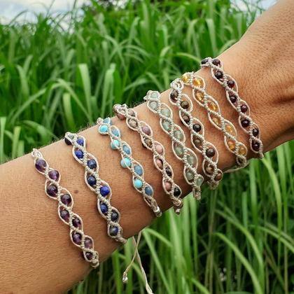 Chakra Armband Makramee - Image 2