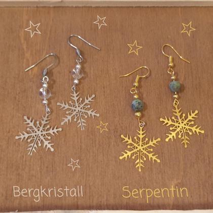 Ohrringe *Schneeflocke Bergkristall silber - Image 4