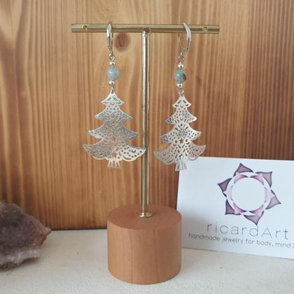 Ohrringe *christmastree* Labradorit - Image 3