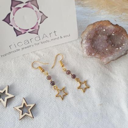 Ohrringe *STERNE* Turmalin - Image 2