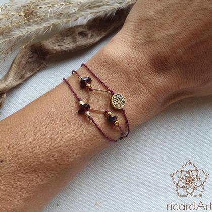 Wickelarmband *GRANAT*