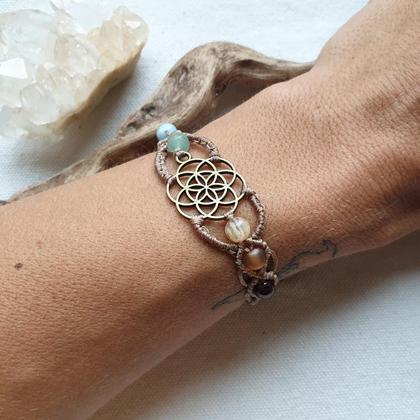 ChakraArmband 'Lebenssaat bronze' - Image 3