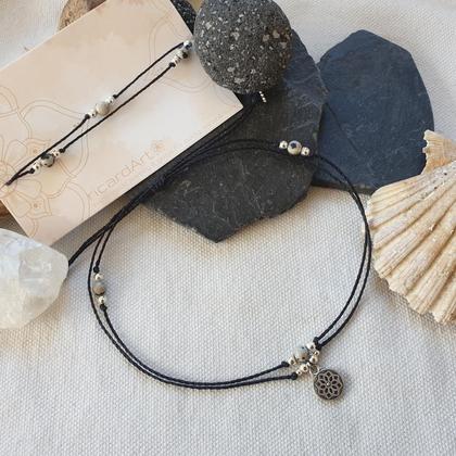 Fußkettchen 'Dalmatinerjaspis"