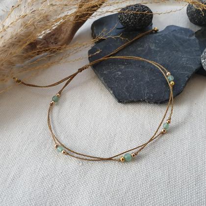 Fußkettchen 'Aventurin/gold" - Image 2