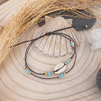 Kauri Fußkettchen 'Turquoise'