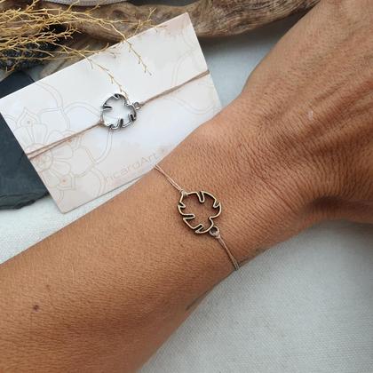 Armband 'Palmblatt' (silber/bronze)