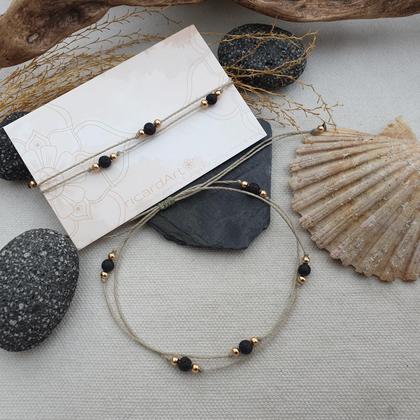 Fußkettchen 'Lavastein natur" - Image 2