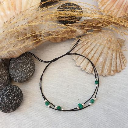 Fußkettchen 'Malachit'