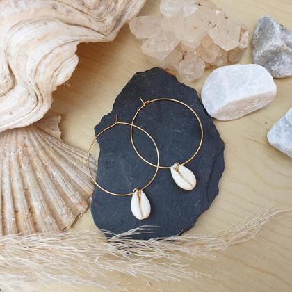 KAURI Creolen *Edelstahl gold