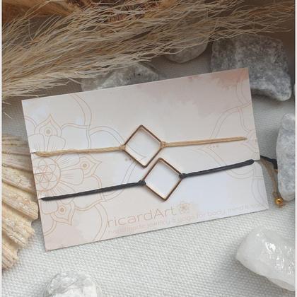 Partnerarmband 'Quadrat'