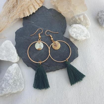 Tassel Ohrringe *SEASHELL NATURE* 30mm - Image 3