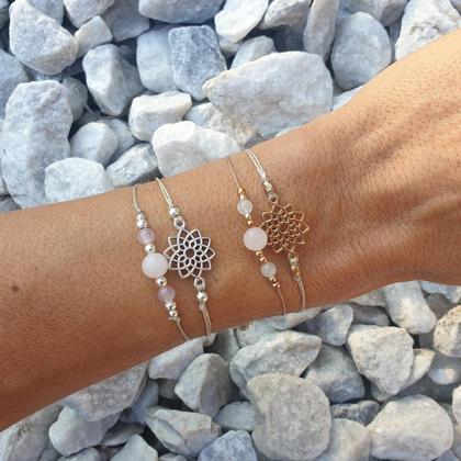 ROSENQUARZ Doppelarmband *MANDALA* - Image 3