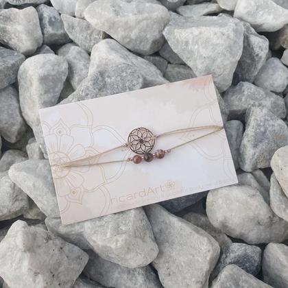 Doppelarmband 'Turmalin *Seed of Life rosé* - Image 3