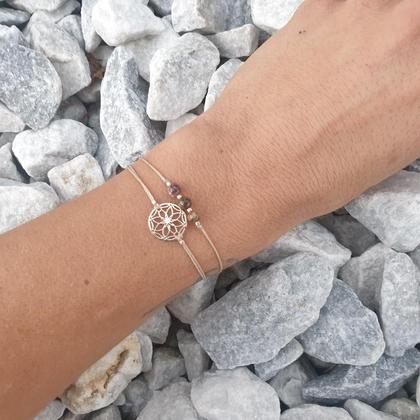 Doppelarmband 'Turmalin *Seed of Life rosé* - Image 2