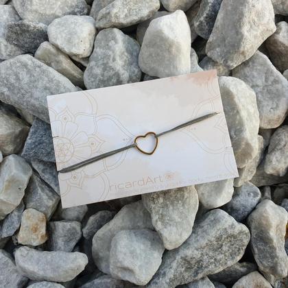 Partnerarmband *HERZ* (Edelstahl/vergoldet) - Image 3