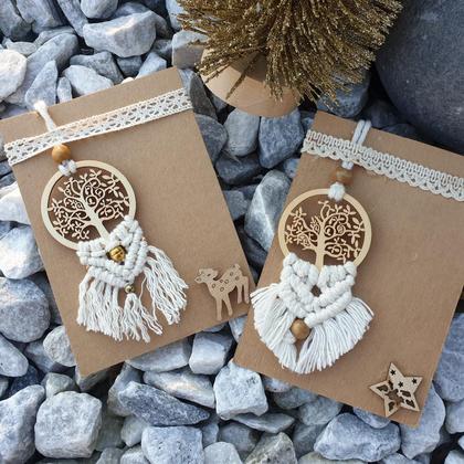 Weihnachtsbäumchen *MAKRAMEE nature