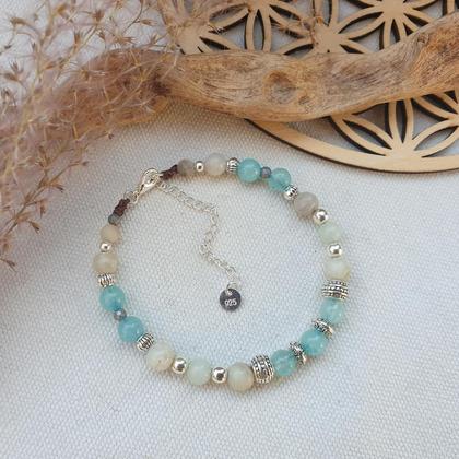 AMAZONIT WEGBEGLEITER *Ruhe & Gelassenheit* 925Sterlingsilber