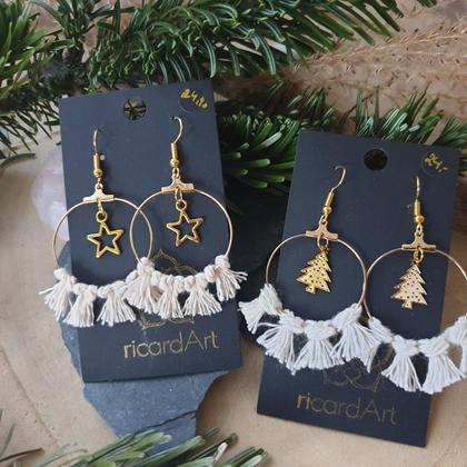 Makramee Ohrringe *WEIHNACHTEN* - Image 2