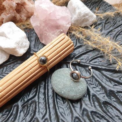 Labradorit Edelstahlring *6mm adjustable