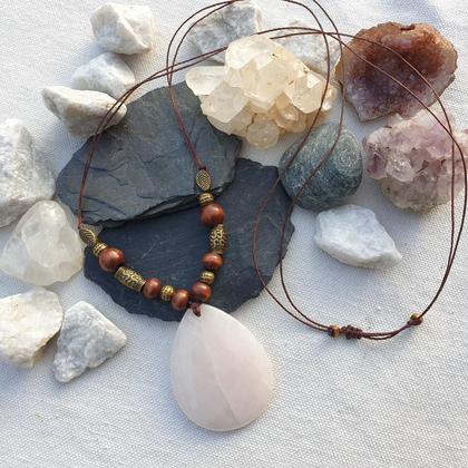 ROSENQUARZ Halskette *Herzchakra*