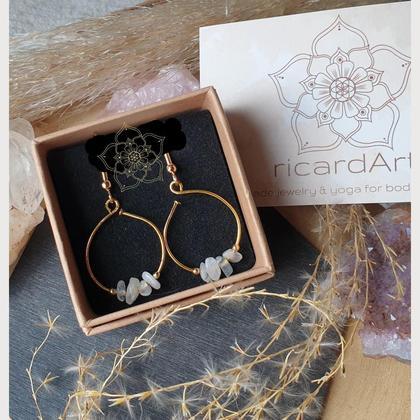 MONDSTEIN Ohrringe *INDIA vergoldet - Image 2