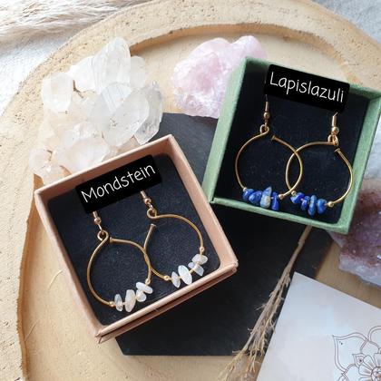 MONDSTEIN Ohrringe *INDIA vergoldet - Image 3