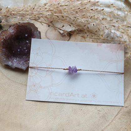Amethyst Chakraarmband *SAHASRARA 18k vergoldet - Image 4