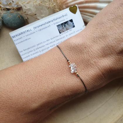 Bergkristall Chakraarmband 'Sahasrara'