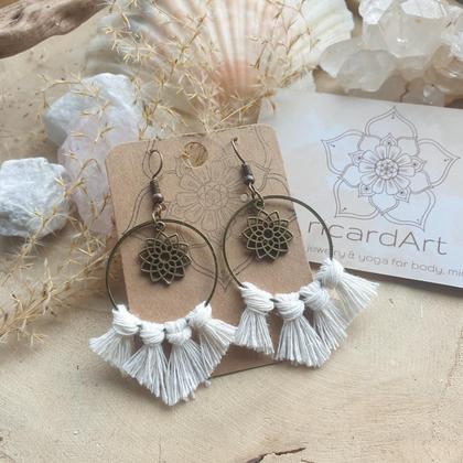 Makramee Ohrringe *MANDALA bronze - Image 3