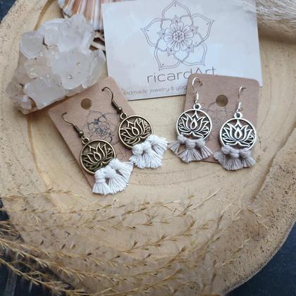 Makramee Ohrringe *TINY LOTUS