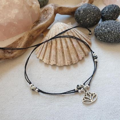 Fußband *Dalmatinerstein LOTUS* silber - Image 3